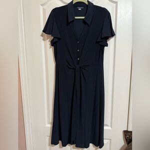 Tommy Hilfiger Classic Navy Midi Dress Size 14